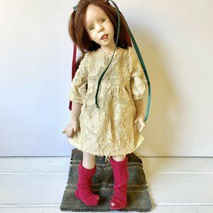 Ugly Scary Doll Sandi McAslan Porcelain 15", 1995 Ltd Edition  #24/75
